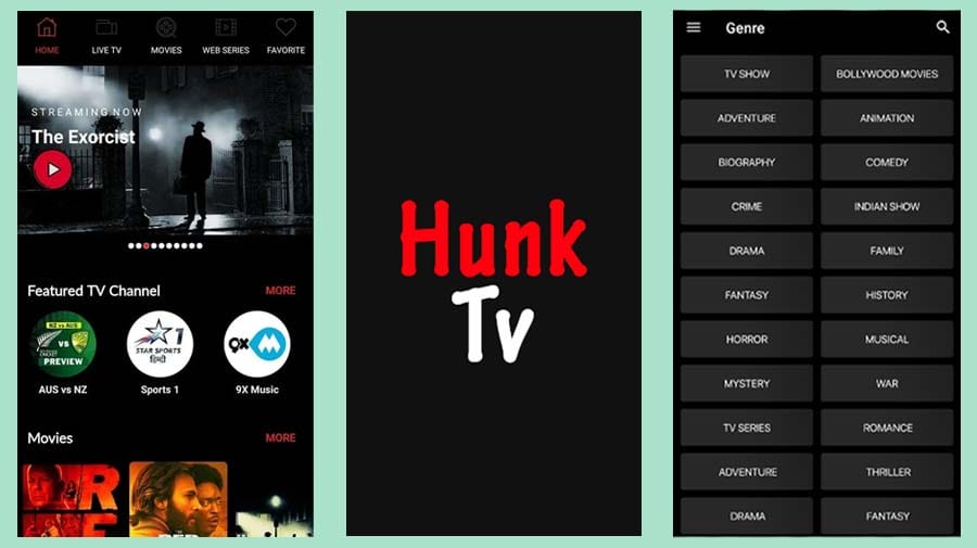 Hunk TV APK Download